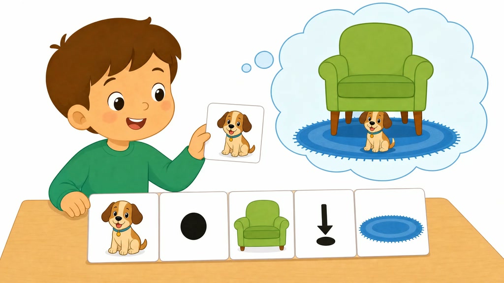 Preposition Sentence Building: Household