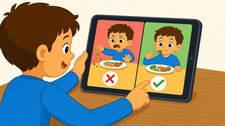 Mealtime Manners: Appropriate Actions