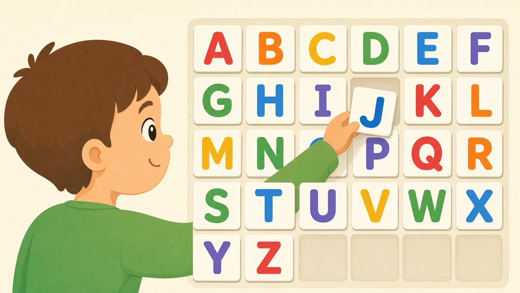 Uppercase Letter Selection: J-R