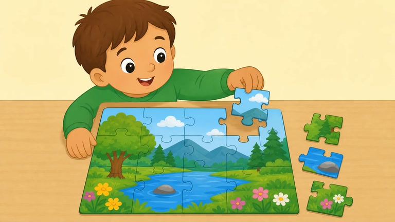 [replace] Puzzle Completion: Nature Scenes