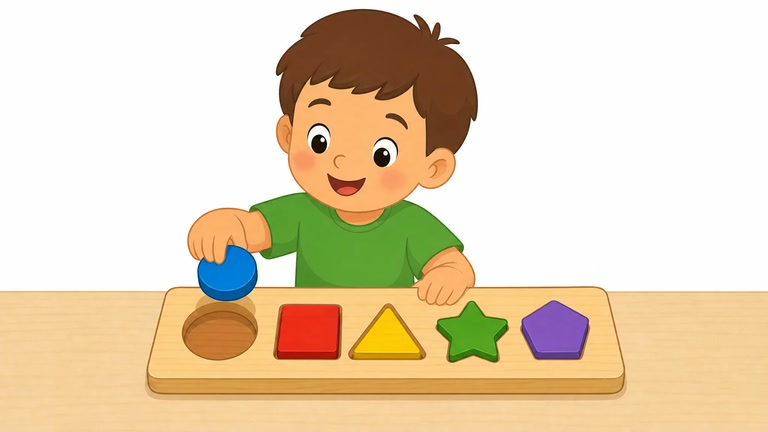 [replace] Shape Sorter Play