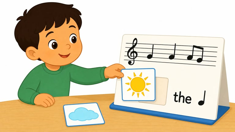 Song and Phrase Fill-Ins: Picture Completion