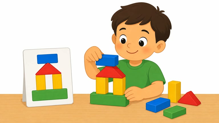 Block Design Copying: Three-Piece Models