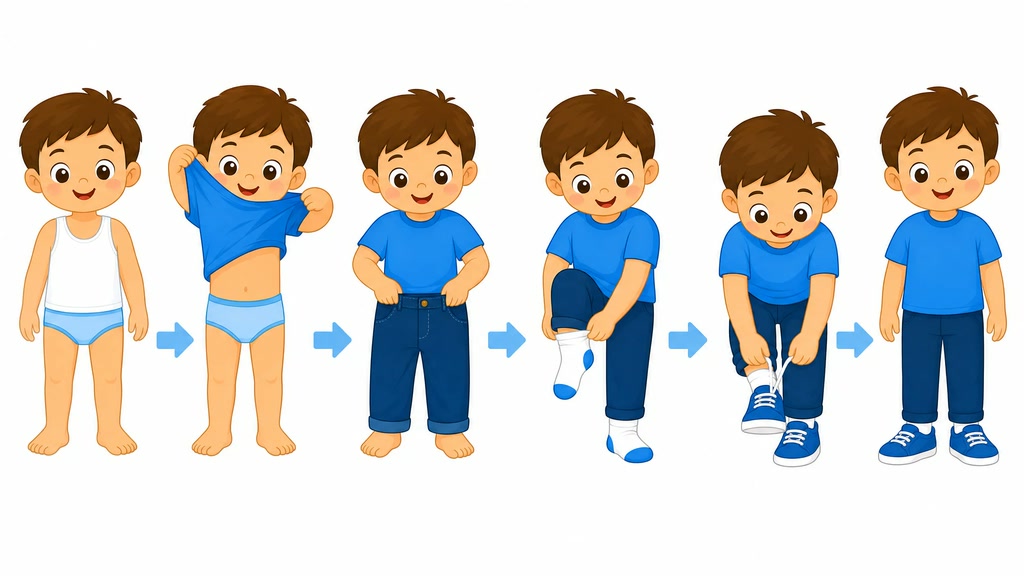 Dressing Sequence: Clothes on the Body