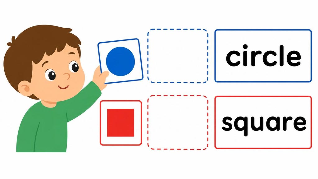 Adjective Word Matching: Shapes