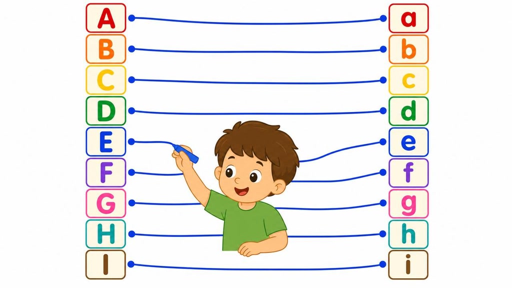 Uppercase-Lowercase Matching: A-I