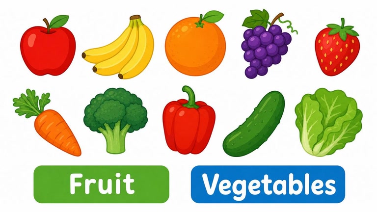 Class Phrase Matching: Fruit and Vegetables