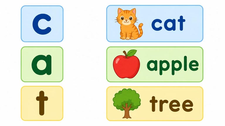 Letter and Word Tile Matching