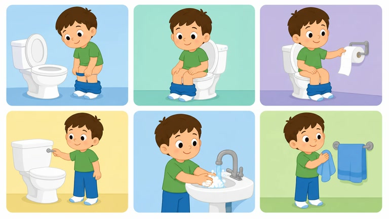 Toilet Routine Sequence