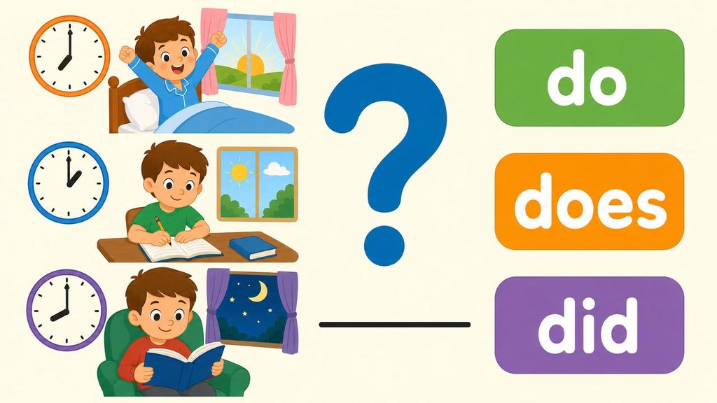Auxiliary Fill-Ins: Do, Does, and Did