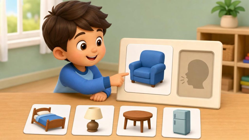 Naming Prerequisite: Household Picture-to-Spoken Labels